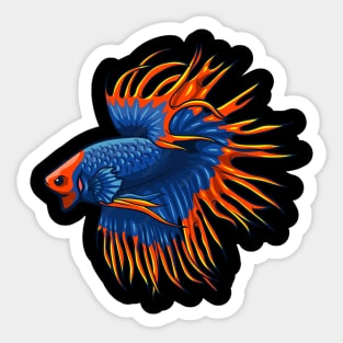 Fancy Siamese fighting fish Sticker